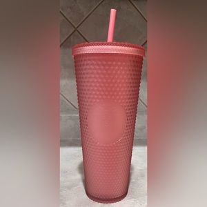 Starbucks 24 OZ Pink Spiked tumbler